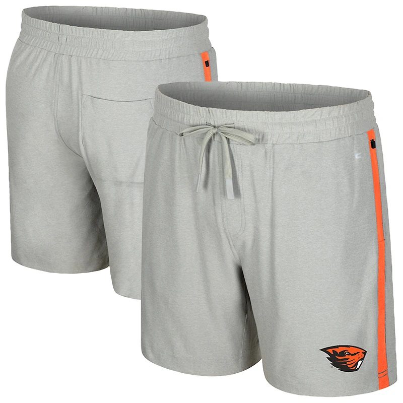 Short Mac gris Colosseum pour homme des Beavers de l'Oregon State
