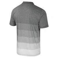 Men's Colosseum Gray Oregon State Beavers Striped Mesh Polo