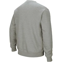 Men's Colosseum Heather Gray Oregon State Beavers Arch & Logo Crew Neck Sweatshirt