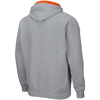 Men's Colosseum Charcoal Oregon State Beavers Arch & Logo 3.0 Full-Zip Hoodie