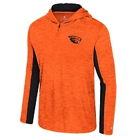 Sweat à capuche zippé quart de tour Oregon State Beavers Always Sunny orange Colosseum pour homme
