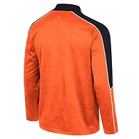 Men's Colosseum Orange Oregon State Beavers Marled Half-Zip Jacket