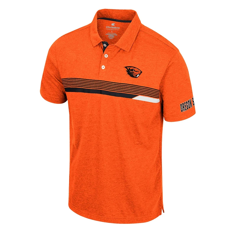 Polo No Problemo Colosseum Orange Oregon State Beavers pour hommes