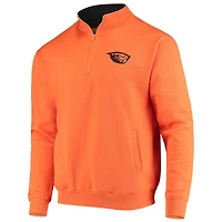 Veste à col zippé pour homme Colosseum Orange Oregon State Beavers avec logo Tortugas