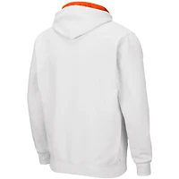 Sweat à capuche entièrement zippé Colosseum Oregon State Beavers Arch & Logo 3.0 pour homme, blanc