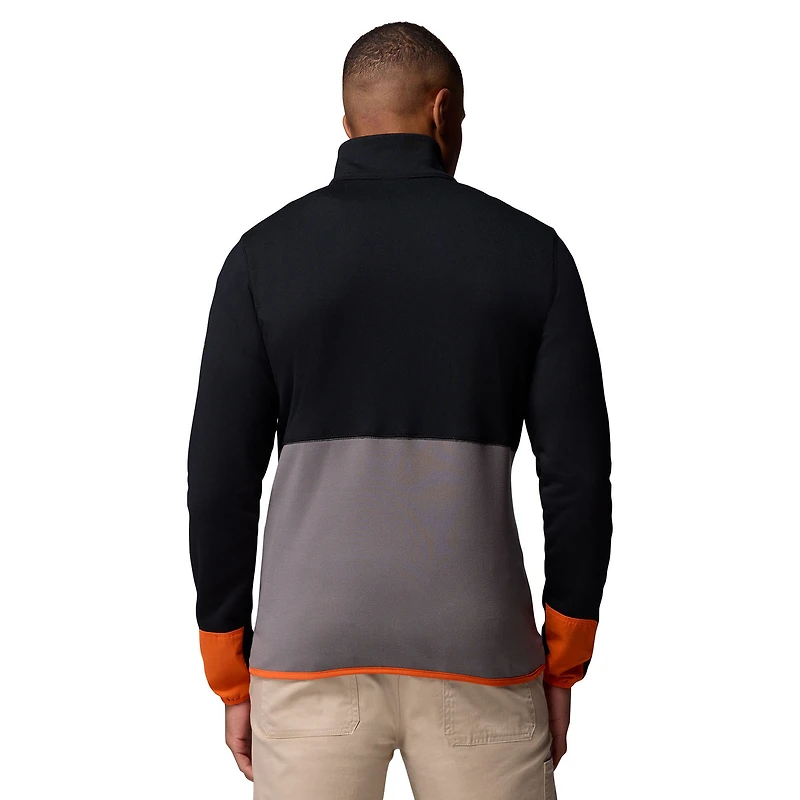 Men's Columbia Black/Gray Oregon State Beavers Hike Omni-Wick Half-Zip Pullover