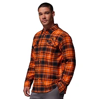 Men's Columbia  Orange Oregon State Beavers Flare Gun Omni-Wick Flannel Long Sleeve Button-Up Shirt