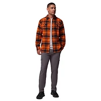 Men's Columbia  Orange Oregon State Beavers Flare Gun Omni-Wick Flannel Long Sleeve Button-Up Shirt