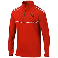 Men's Columbia Orange Oregon State Beavers Scorecard Quarter-Zip Jacket