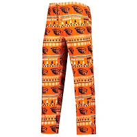 Concepts Sport Orange Oregon State Beavers Swivel T-shirt à manches longues et pantalon Ensemble de nuit