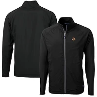 Veste hybride en tricot écologique recyclé pour homme, coupe-vent et buck, noire, Oregon State Beavers, avec fermeture éclair intégrale, grande taille