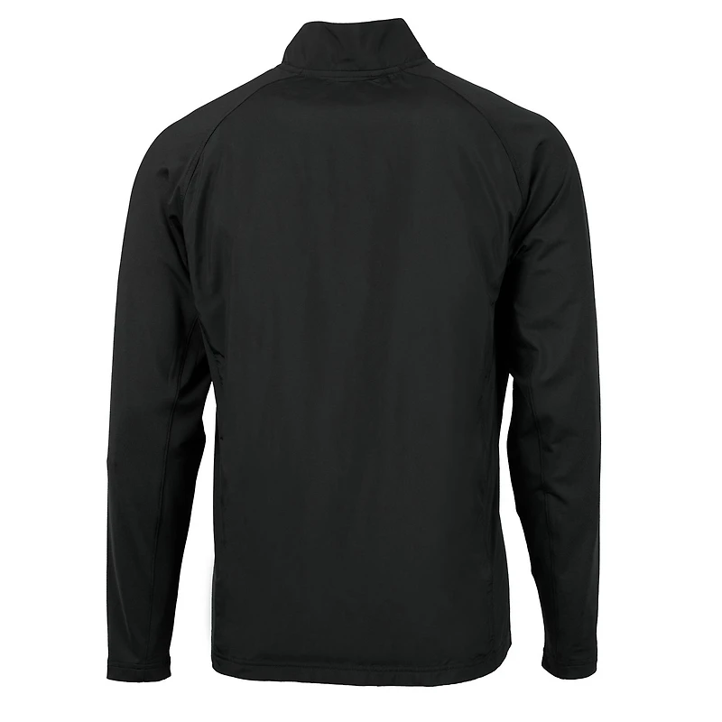 Veste hybride en tricot écologique recyclé pour homme, coupe-vent et buck, noire, Oregon State Beavers, avec fermeture éclair intégrale, grande taille