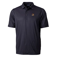 Polo extensible à imprimé double point Pike pour homme, noir, avec logo de l'équipe des Beavers l'État l'Oregon, coupeur et buck, grande taille