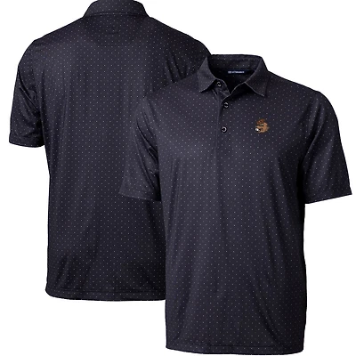 Polo extensible à imprimé double point Pike pour homme, noir, avec logo de l'équipe des Beavers l'État l'Oregon, coupeur et buck, grande taille
