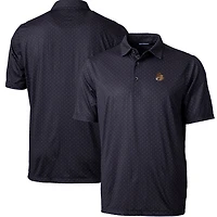Polo extensible à imprimé double point Pike pour homme, noir, avec logo de l'équipe des Beavers l'État l'Oregon, coupeur et buck, grande taille