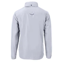 Veste zippée intégrale en tricot recyclé pour homme, couleur grise, de la collection Cutter & Buck des Oregon State Beavers, taille grande et taille.