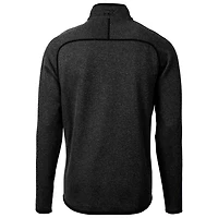 Men's Cutter & Buck Heather Charcoal Oregon State Beavers Mainsail Sweater-Knit Full-Zip Jacket