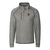 Pull-over en tricot gris chiné pour homme, coupe-vent et demi-zippé, Oregon State Beavers, taille grande