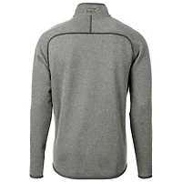 Men's Cutter & Buck Heather Gray Oregon State Beavers Mainsail Sweater-Knit Full-Zip Jacket