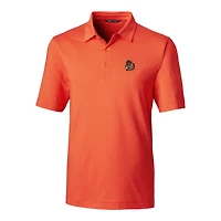 Men's Cutter & Buck Orange Oregon State Beavers Big Tall Forge Pencil Stripe Stretch Polo