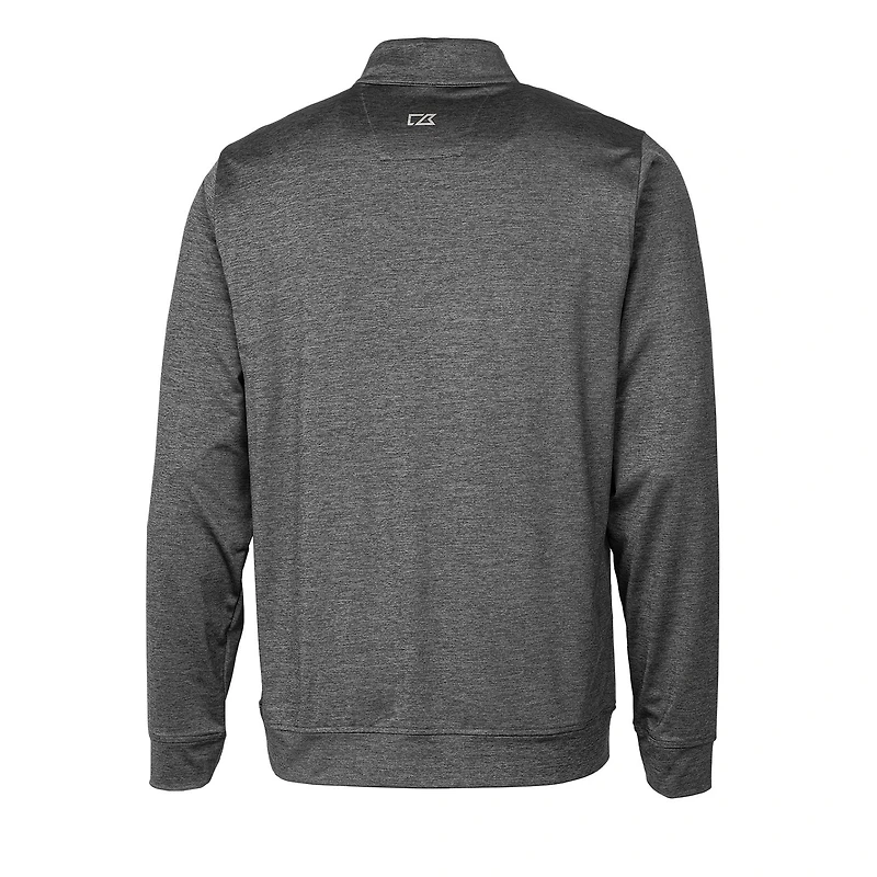 Men's Cutter & Buck Steel Oregon State Beavers Vault Big Tall Stealth Quarter-Zip Pullover Top