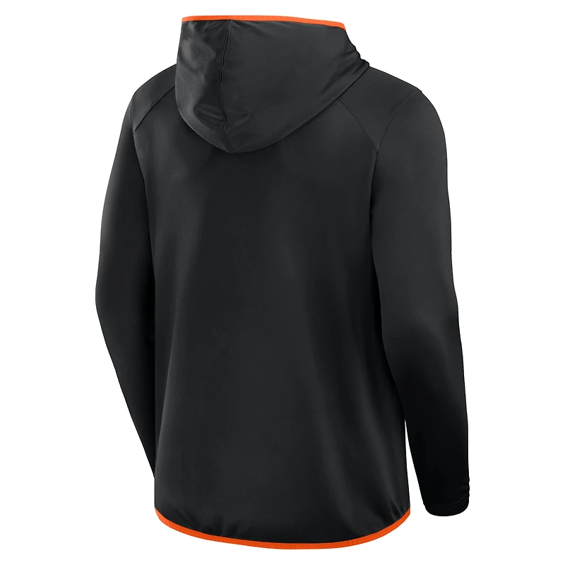 T-shirt à capuche de transition noir/orange pour hommes Fanatics Oregon State Beavers