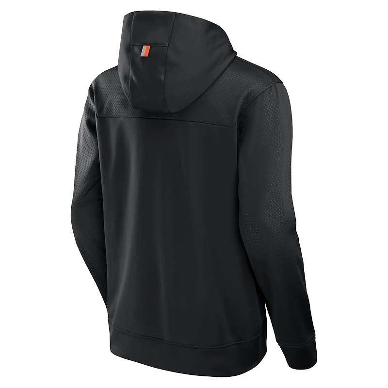 Men's Fanatics  Black Oregon State Beavers Defender Dot Faded Primary Pullover Hoodie