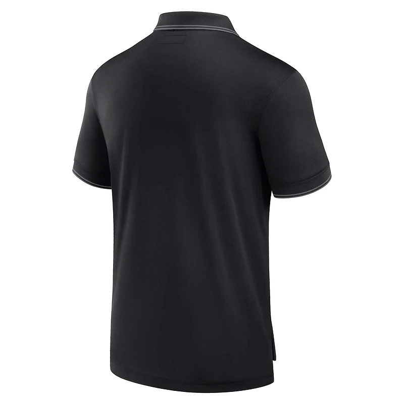 Polo piqué noir Fanatics pour hommes, Oregon State Beavers Front Office