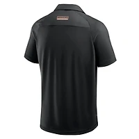 Men's Fanatics Black Oregon State Beavers Take The Lead Defender Raglan Polo