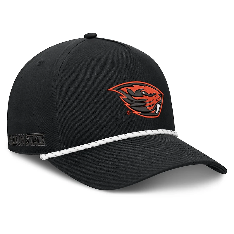 Men's Fanatics Black Oregon State Beavers Undertone Rope Adjustable Hat