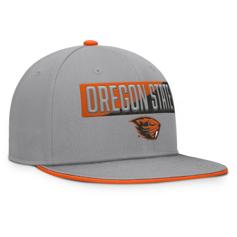 Casquette snapback grise Fanatics pour homme, Oregon State Beavers Duo