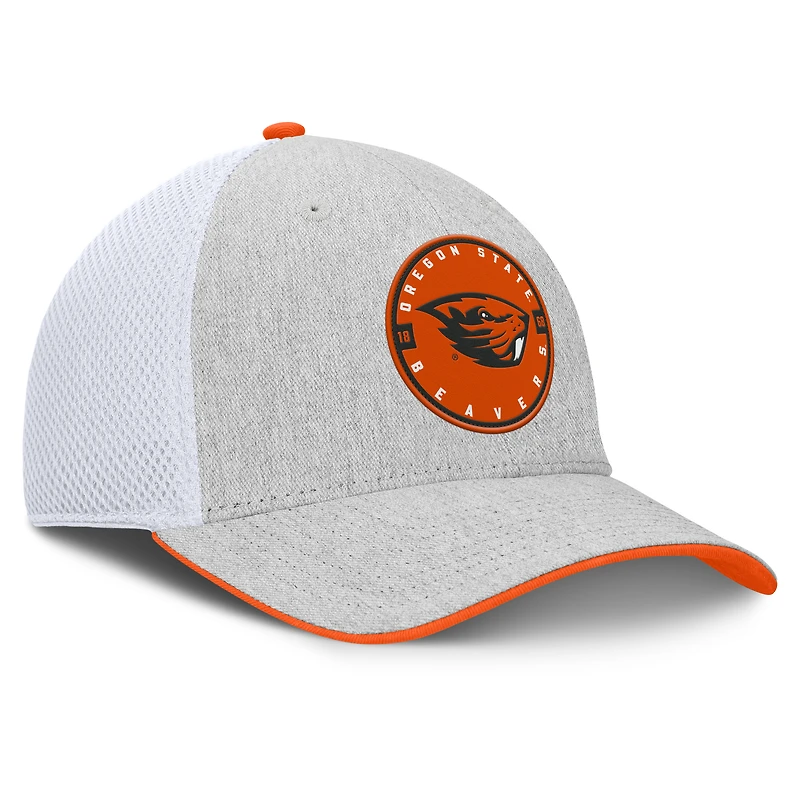 Men's Fanatics Heather Gray Oregon State Beavers Trigger Flex Hat