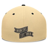 Men's Fanatics Khaki/Black Oregon State Beavers Balance Fitted Hat