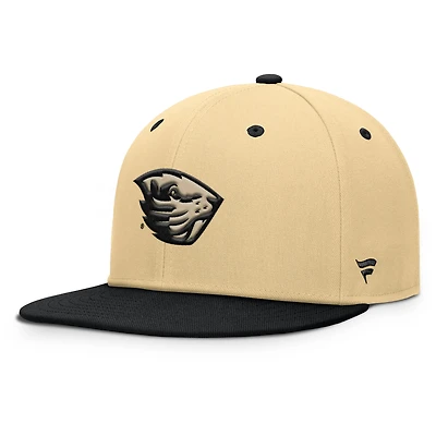 Men's Fanatics Khaki/Black Oregon State Beavers Balance Fitted Hat