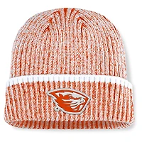 Men's Fanatics  Orange/White Oregon State Beavers Haze Cuffed Knit Hat