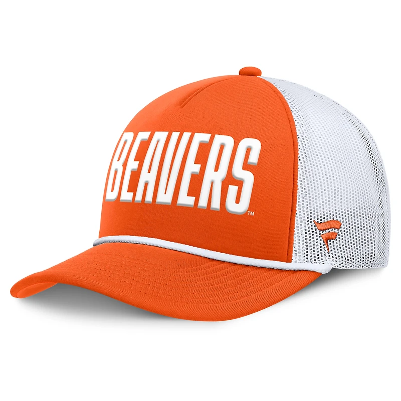 Men's Fanatics Orange Oregon State Beavers Dutch Foam Front Adjustable Trucker Hat