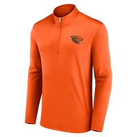 Men's Fanatics Orange Oregon State Beavers Underdog Mindset Quarter-Zip Top