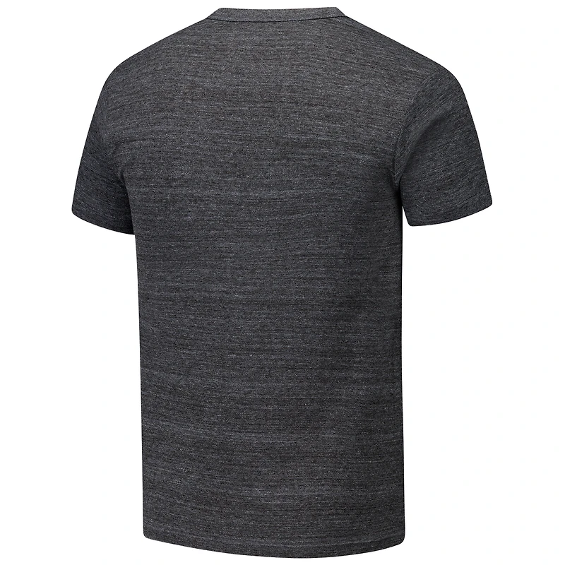 Men's League Collegiate Wear Charcoal Oregon State Beavers Arch Script Victory Falls Tri-Blend T-Shirt