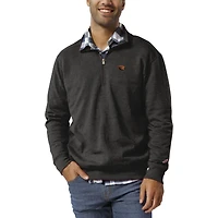 Men's League Collegiate Wear  Heather Charcoal Oregon State Beavers Heritage Tri-Blend Quarter-Zip Pullover Sweatshirt