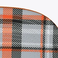 Men's Mitchell & Ness  Gray/Orange Oregon State Beavers Plaid OG Snapback Hat