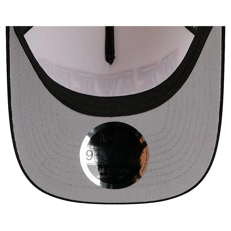 Men's New Era Black/Cream Oregon State Beavers Arch Two-Tone Corduroy 9FORTY A-Frame Adjustable Hat