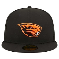 Men's New Era Black Oregon State Beavers 59FIFTY Fitted Hat