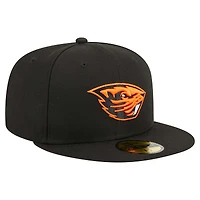 Men's New Era Black Oregon State Beavers 59FIFTY Fitted Hat
