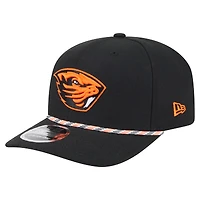 Men's New Era Black Oregon State Beavers Game Day Multi-Rope 9SEVENTY Stretch-Snap Hat