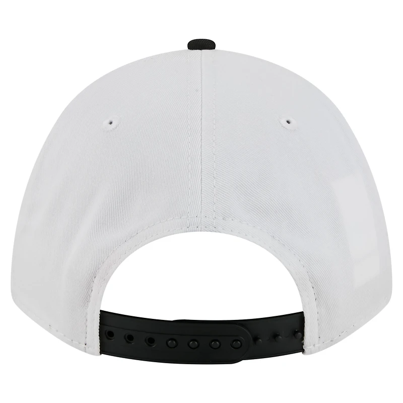 Men's New Era White/Black Oregon State Beavers Arch Two-Tone Rope 9FORTY A-Frame M-Crown Adjustable Hat