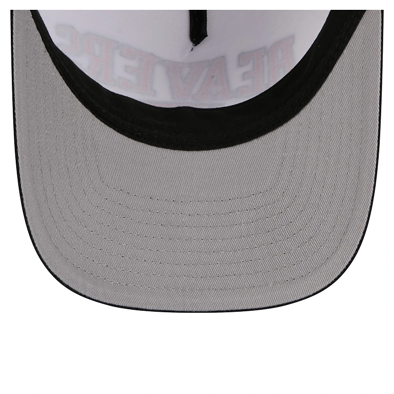 Men's New Era White/Black Oregon State Beavers Arch Two-Tone Rope 9FORTY A-Frame M-Crown Adjustable Hat