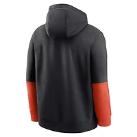 Men's Nike Black Oregon State Beavers 2024 Sideline Club Fleece Pullover Hoodie