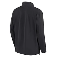 Men's Nike Black Oregon State Beavers 2024 Sideline Coach Quarter-Zip Hoodie Jacket