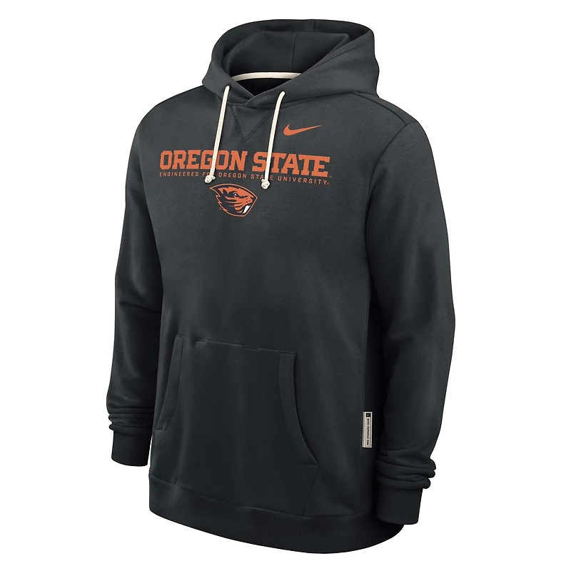 Men's Nike Black Oregon State Beavers 2025 Sideline Standard Issue Dri-FIT Hoodie