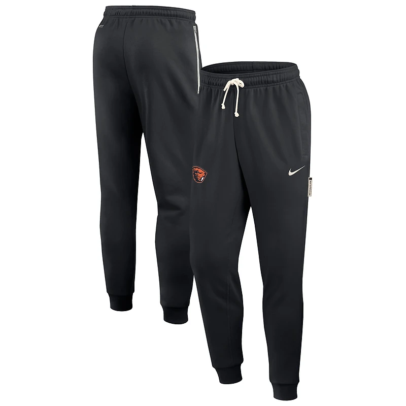 Men's Nike Black Oregon State Beavers 2025 Sideline Standard Issue Dri-FIT Taper Sweatpants